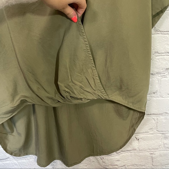 Lou and grey green wrap hi lo shirt - Picture 7 of 9